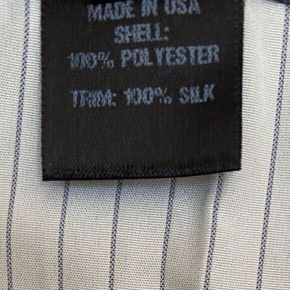 Jennifer Chun Pinstriped Gray White Contrast Sleeveless Shift Dress NWT Size 2 - Picture 4 of 6